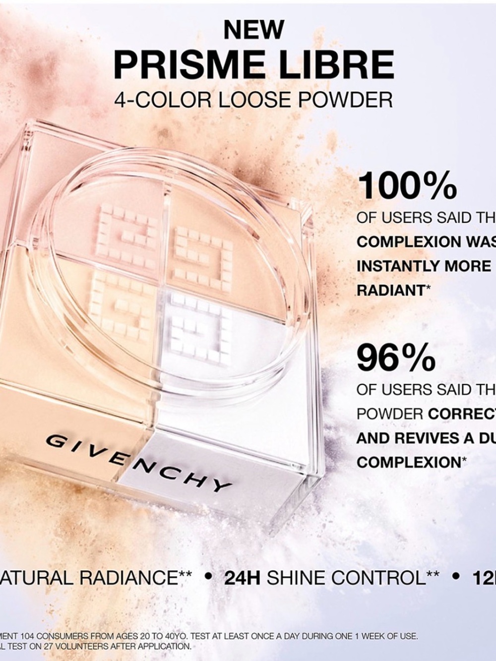 GIVENCHY PRISME LIBRE FACE MATTIFYING LOOSE POWDER #2 SATIN BLANC FULL SIZE NEW